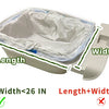 Drawstring Cat Litter Box Liners for Self-Cleaning Litter Boxes