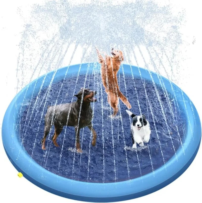 Inflatable Pet Splash Pad with Non-Slip Cooling Surface