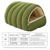Cozy Plush Cat Cave Bed with Removable Washable Cover