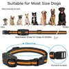 Collar ajustable para perro naranja y negro, apto para perros de 5 a 150 libras