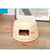 Handwoven Natural Straw Rabbit Grass Mat for Small Pets