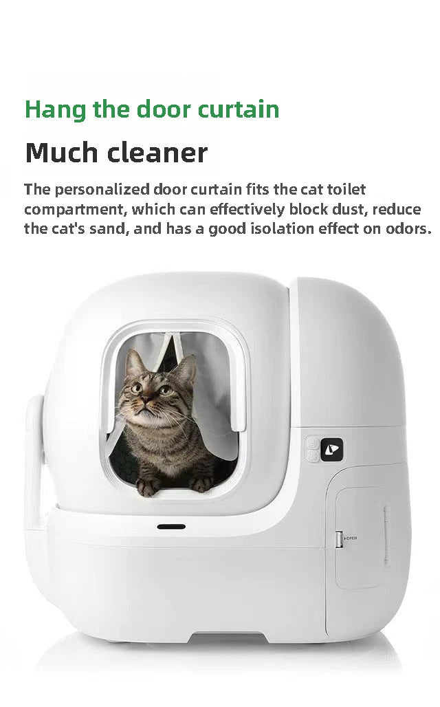 Magnetischer staubdichter Vorhang für intelligente Katzentoiletten