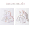 Princess-Style Dog Dress with Bow and Butterfly Skirt