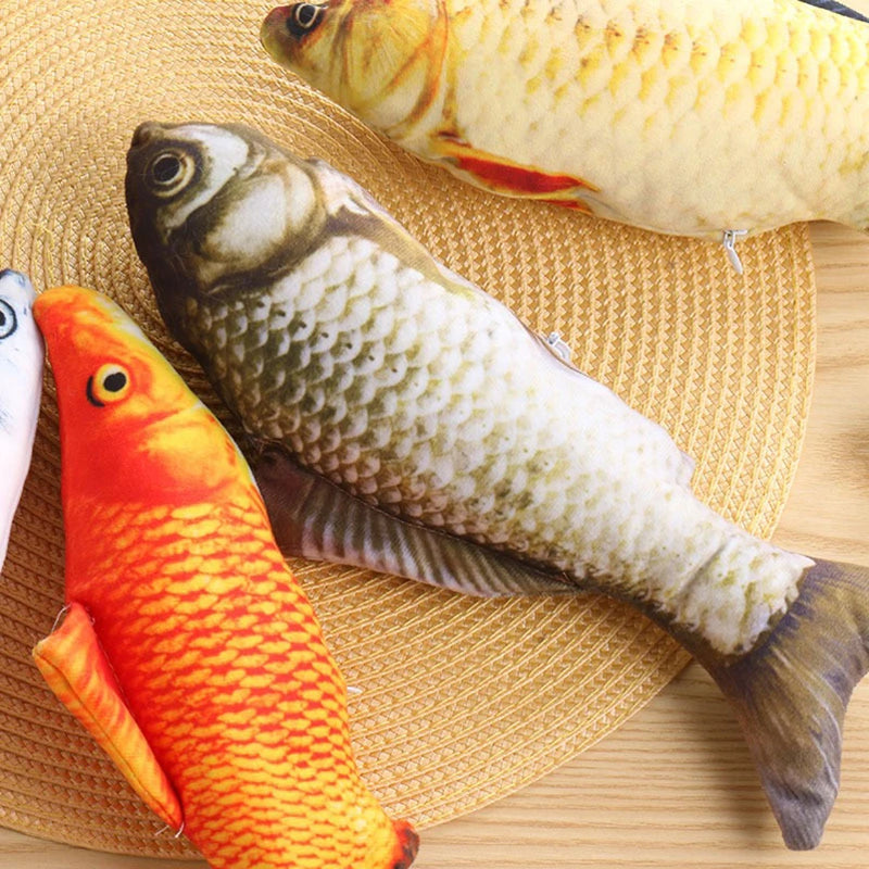 Plüsch-Katzenspielzeug - Fischdesign