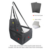 Foldable Car Dog Seat for Small Dogs – Portable Travel Booster with Safety Belt