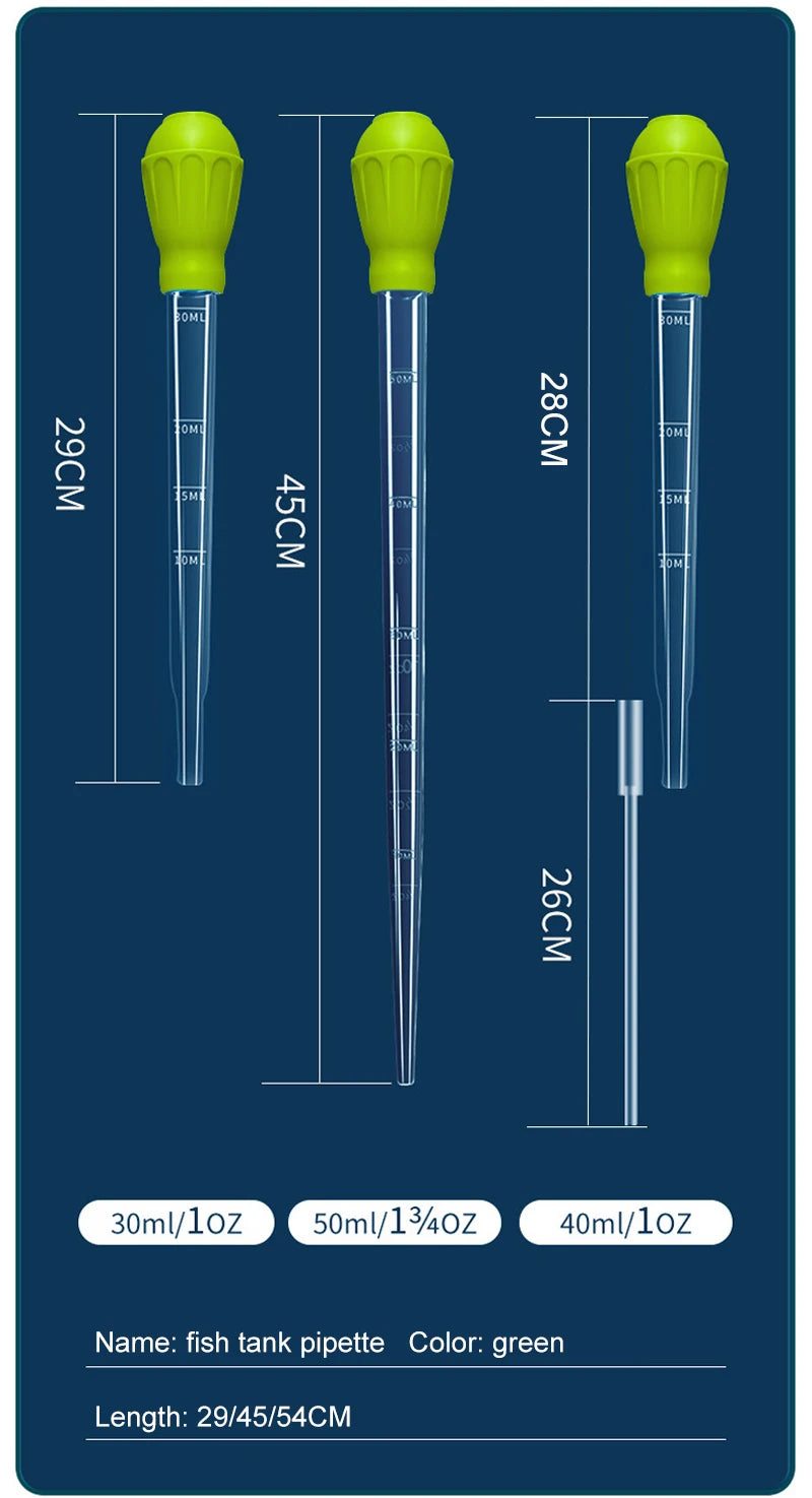 Siphon d'aquarium télescopique