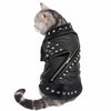 Classic PU Leather Dog Jacket for Small and Medium Breeds