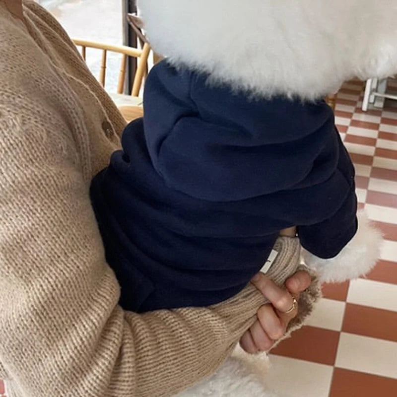 هودي كلب دافئ من الفليس للمقاسات الصغيرة إلى المتوسطة