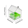 Hanging Parrot Feeder with Pull-Out Bath and Transparent Design