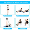 4-Tube Resistance Bands with Handles and Foot Pedals for Full-Body Strength Training