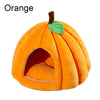 3D Pumpkin Pet House - Semi-Enclosed Bed with Removable Cushion
