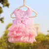 Polka Dot Summer Dog Dress with Suspender Straps