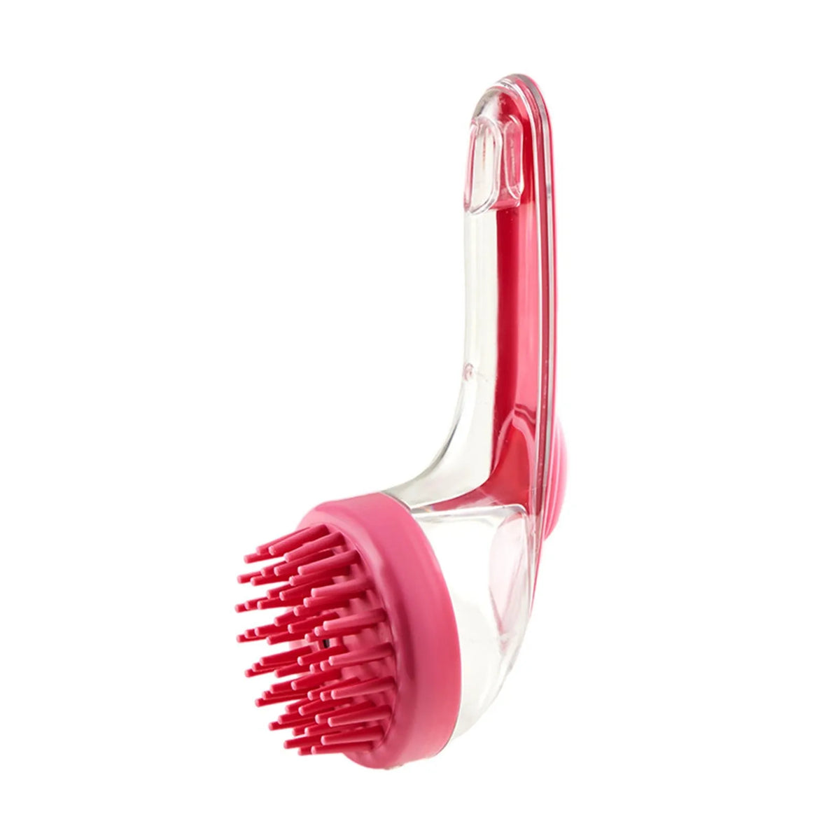 Pet Bath Brush with Shampoo Dispenser and Soft Silicone Bristles
