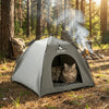 Breathable Pet Tent House with Foldable Design and Double-Sided Mat