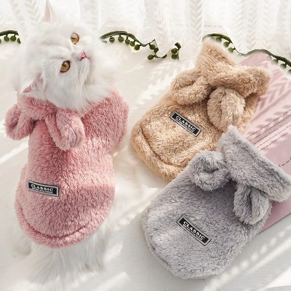 Sudadera de Felpa Acogedora para Perros y Gatos