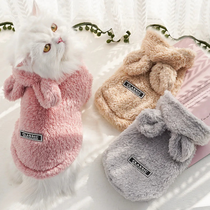 Sudadera de Felpa Acogedora para Perros y Gatos