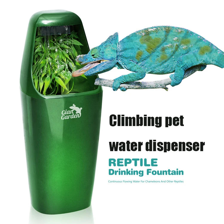 Reptile Drinking Water Fountain with Filter and Adjustable Pump
