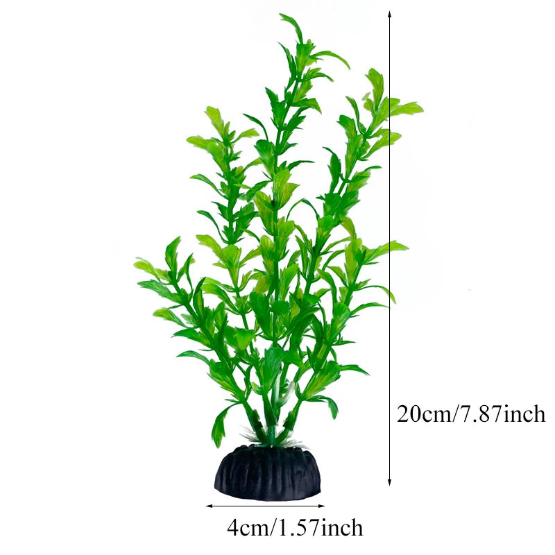 Realistic Artificial Aquarium Plants for Fish Tank Décor