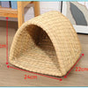 Handwoven Natural Straw Rabbit Grass Mat for Small Pets