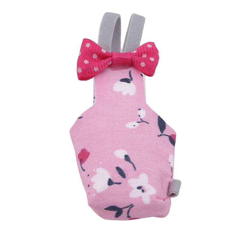 Couch-culotte en coton pour perroquet avec nœud papillon
