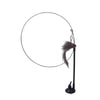 Interactive Feather Cat Teaser Wand with Suction Cup Base