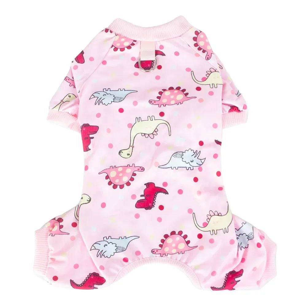 Soft Cotton Dog Pajamas for Small Breeds