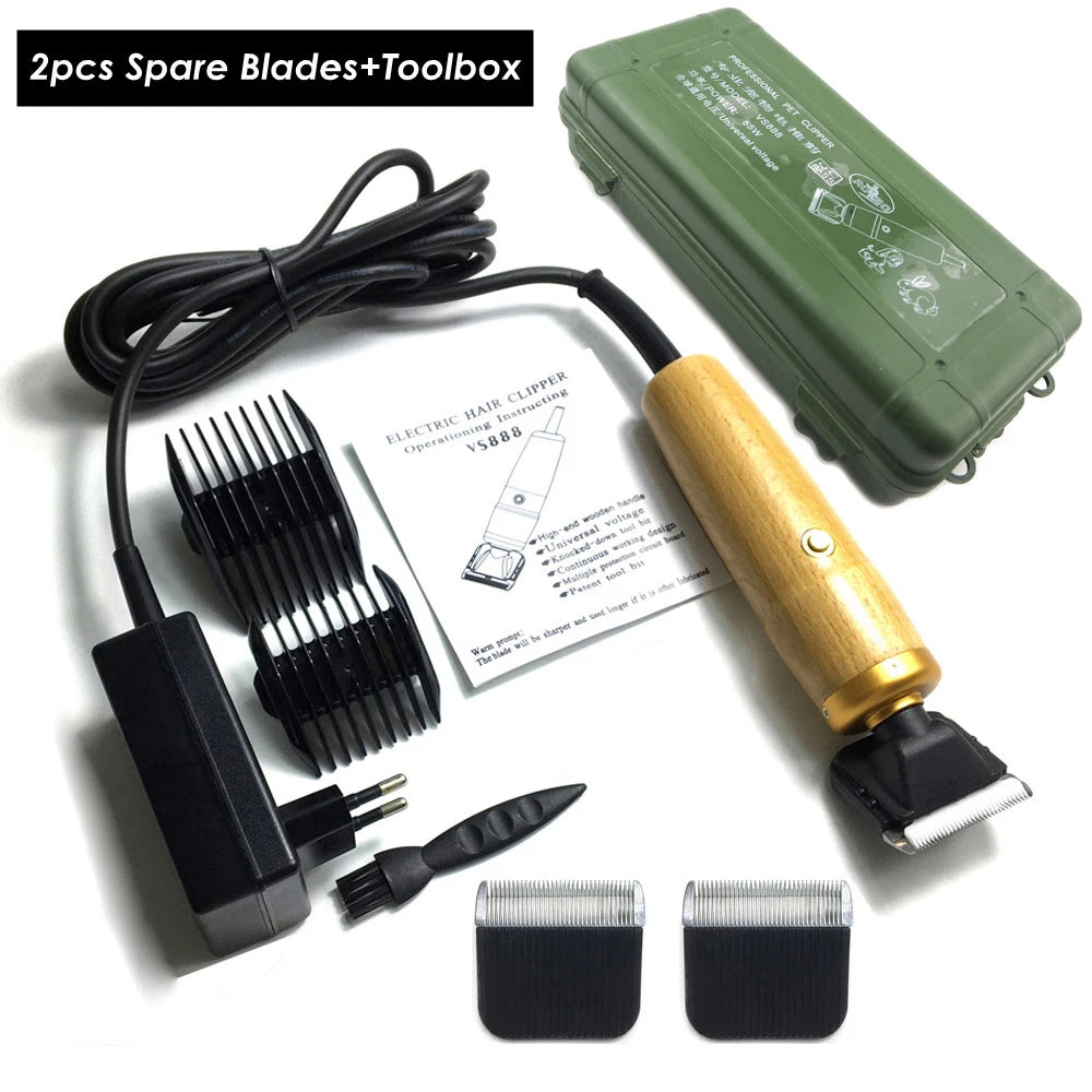 Professional 55W Corded Pet Clipper for Dogs, Cats & Large Animals