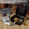 Portable Metal Money Safe Box with Key Lock