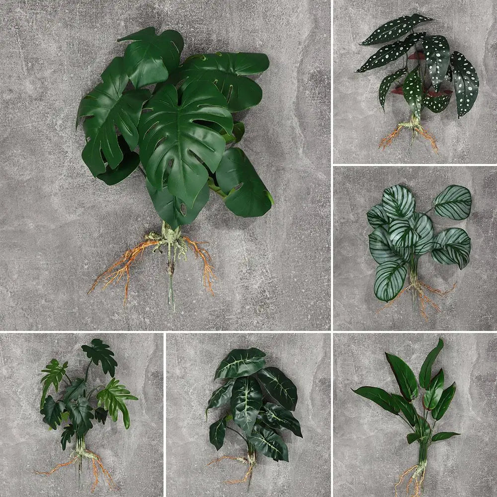 Artificial Hydroponic Plant with Visible Roots – Lifelike Greenery for Home & Event Decor