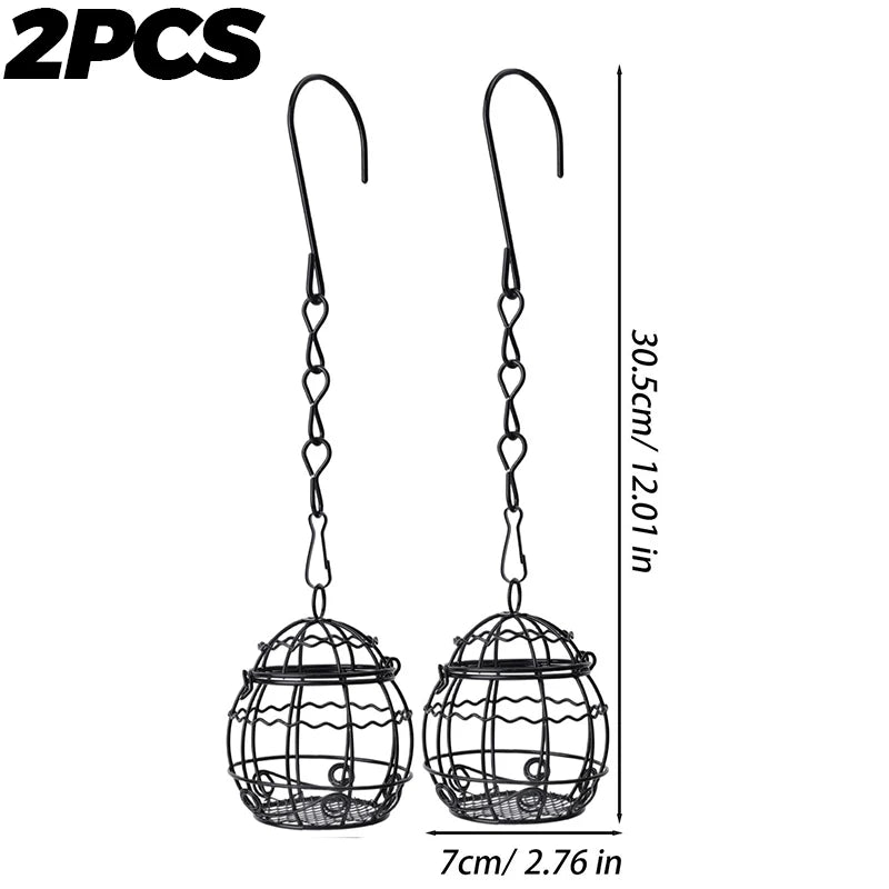 Hanging Metal Bird Feeder with Hook