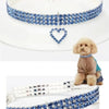 Love Water Drop Diamond Pet Necklace for Cats and Dogs