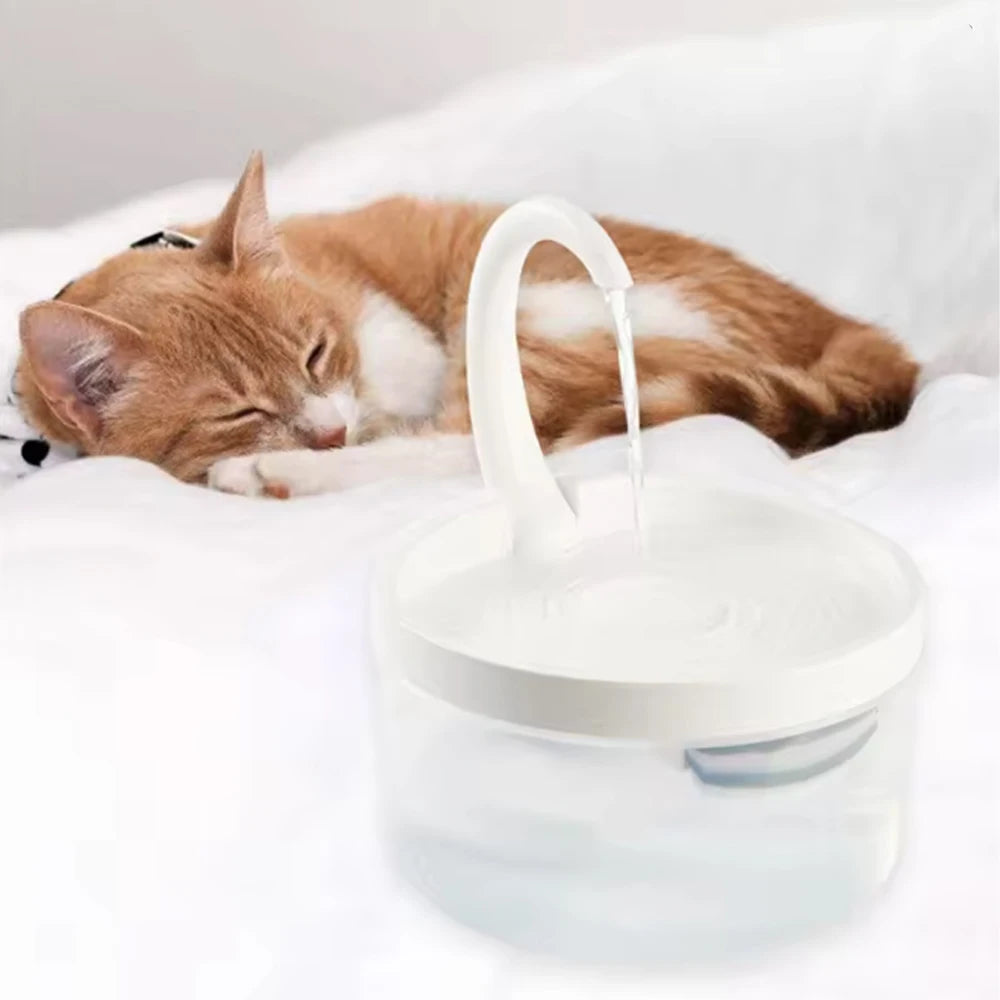 2L Automatic Pet Water Fountain with Quiet USB Pump