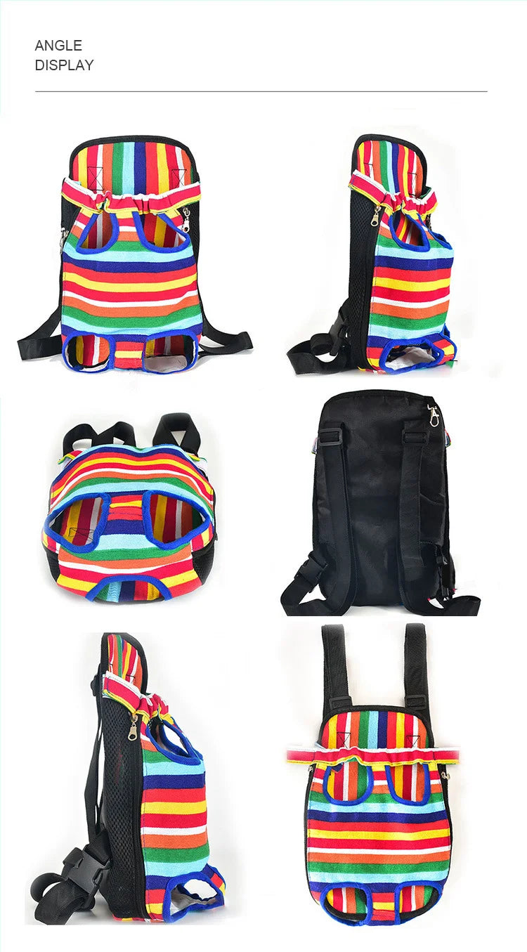Adjustable Pet Carrier Backpack for Small Dogs and Cats