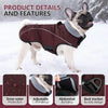 Waterproof Reflective Dog Coat with Adjustable Turtleneck