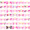 Pet Hair Bows with Rubber Bands - Assorted Styles for Small Dogs and Cats