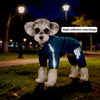 Waterproof Dog Raincoat with Reflective Hood and Leash Opening