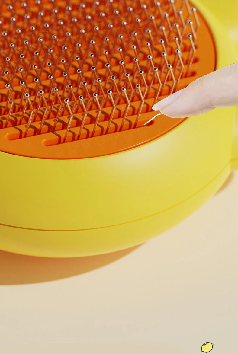 Pet Deshedding Brush for Cats & Dogs – Gentle Fur Remover Comb