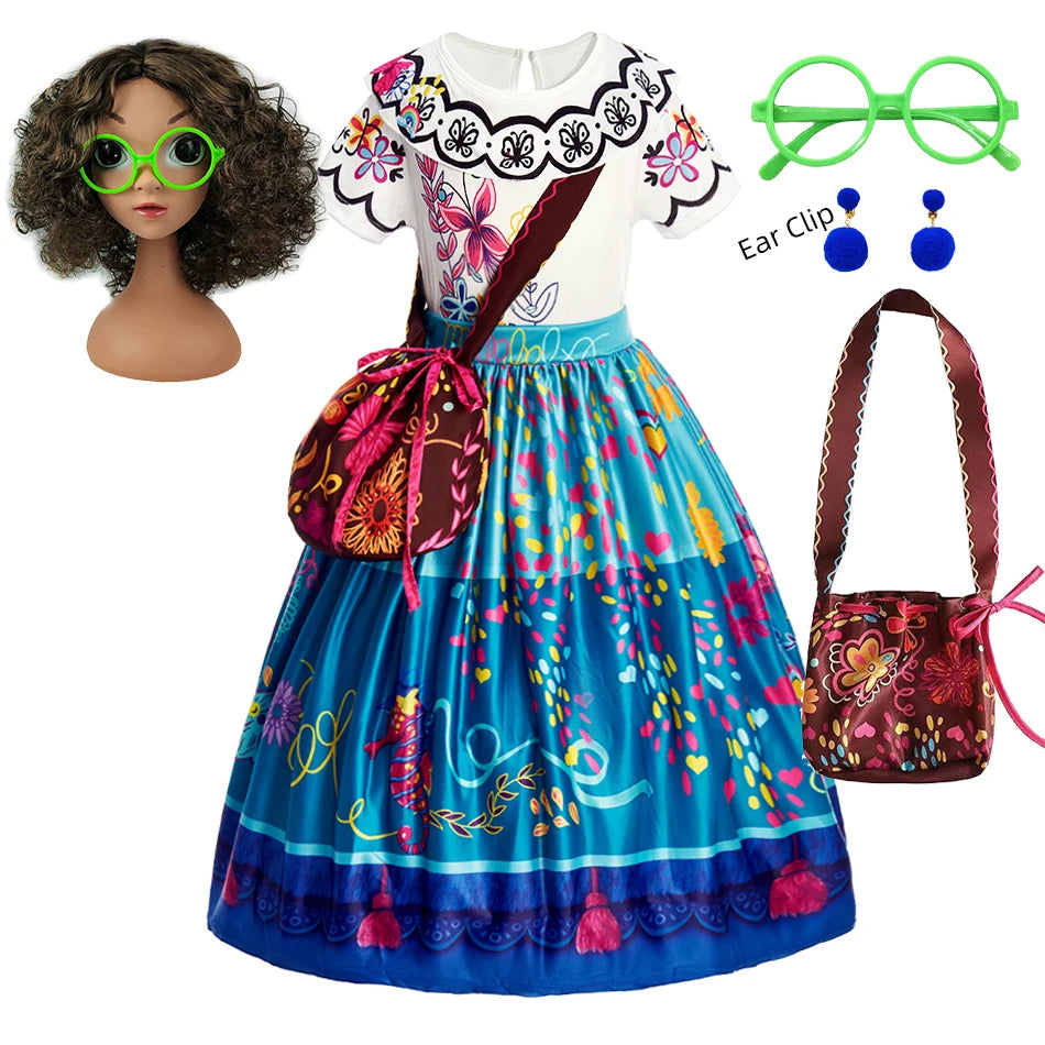 Floral Print Princess Dress for Girls, Inspired by Mirabel