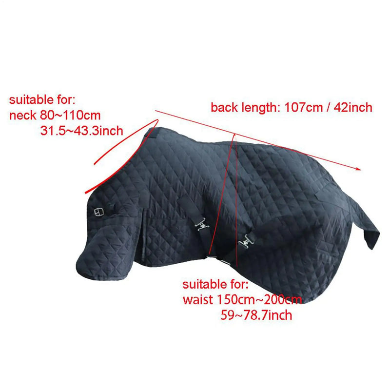Manta Acolchada Ajustable para Transporte de Caballos