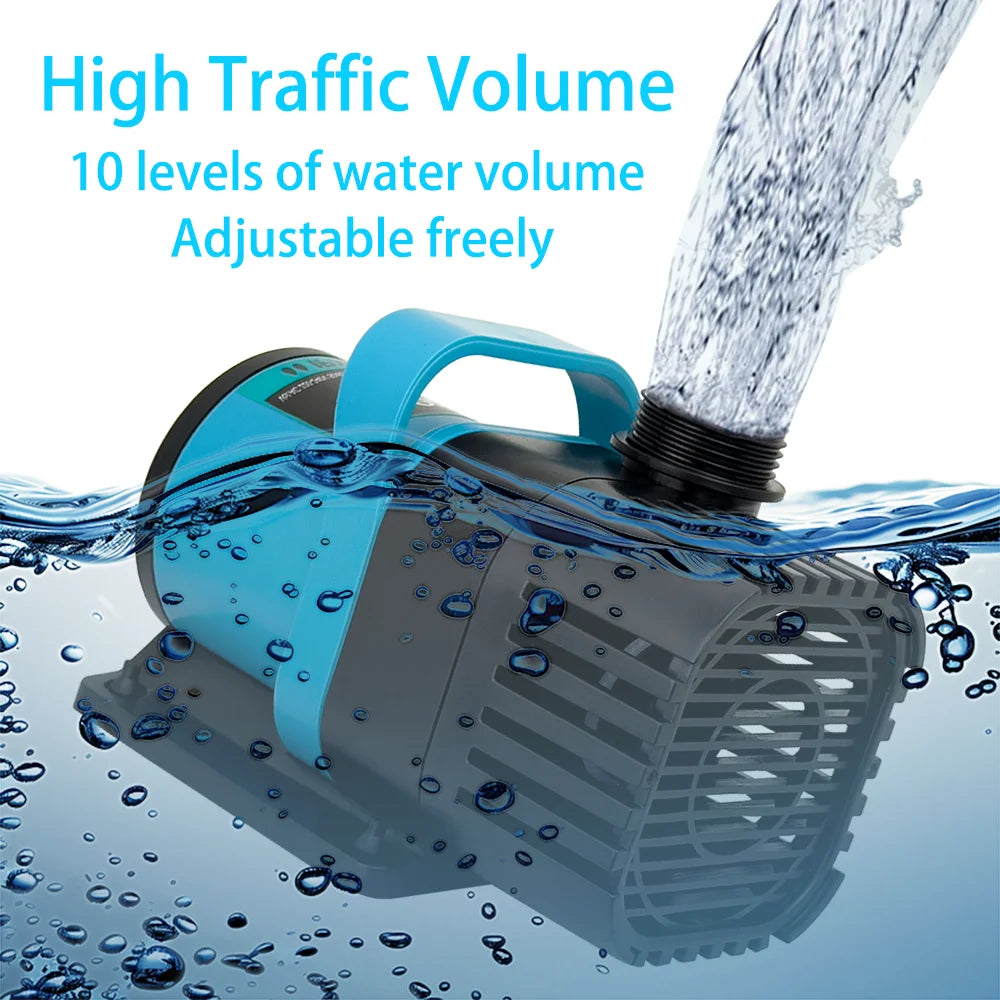 Ultra-Quiet Submersible Aquarium Water Pump with Adjustable Flow