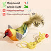 Rechargeable Flapping Bird Cat Toy with Catnip