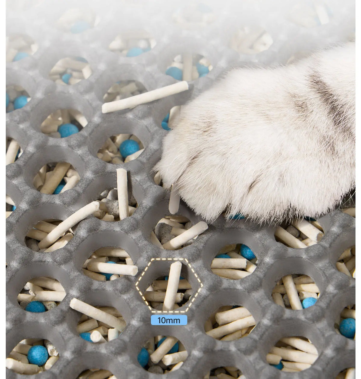 Waterproof Double-Layer Cat Litter Mat with Non-Slip Base