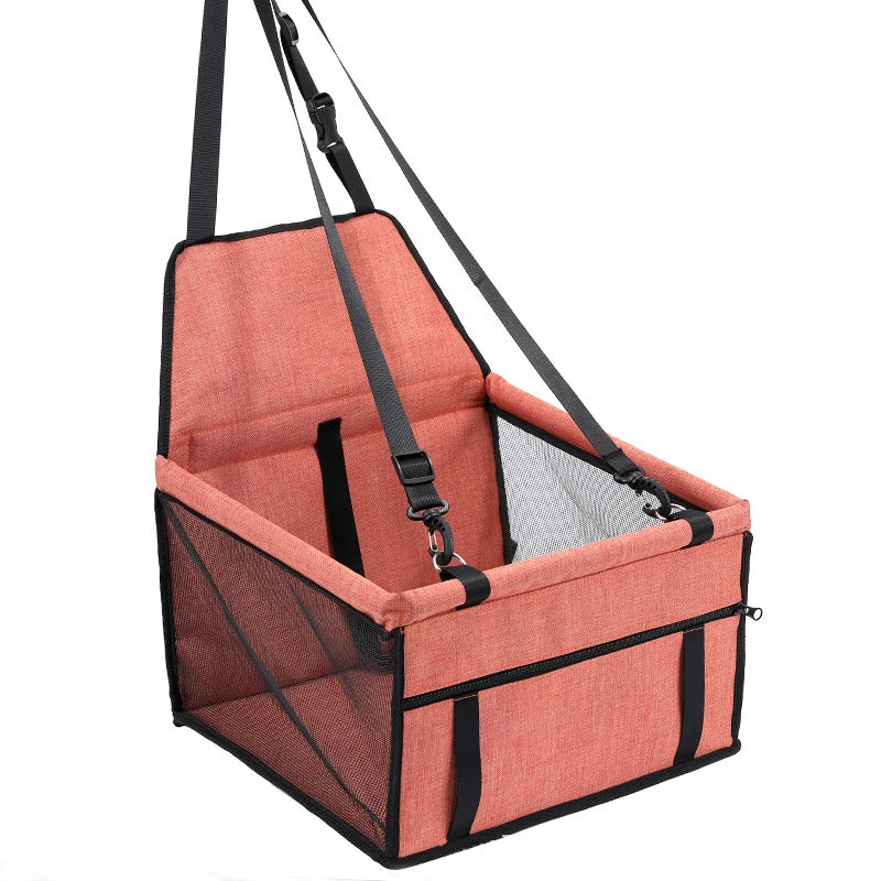 Siège Auto pour Animaux avec Pochette de Rangement