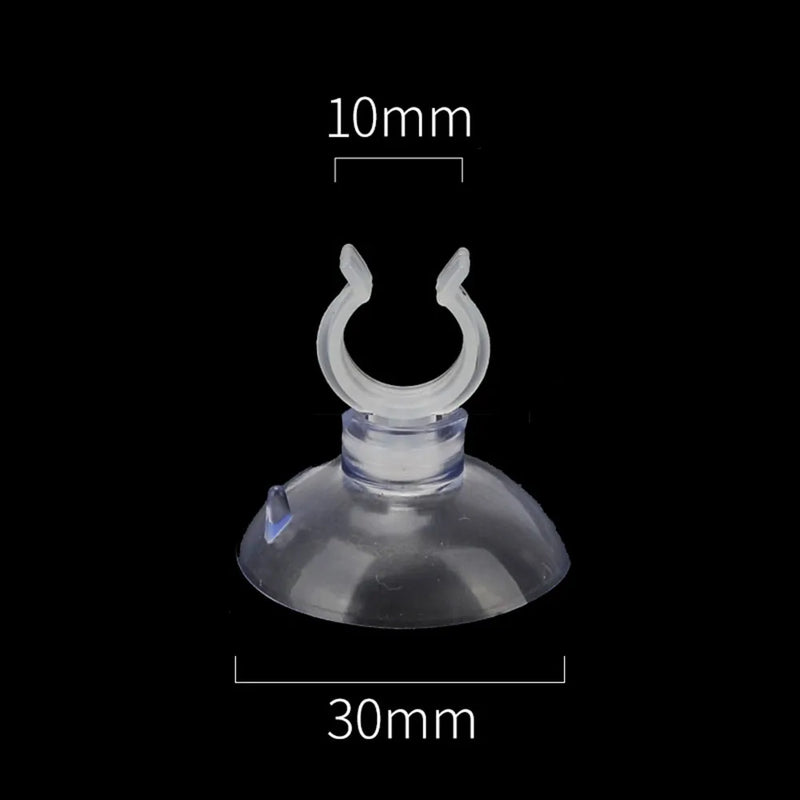 Attaches à ventouse pour tuyaux d'aquarium (Lot de 10)