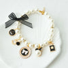 Pearl Bow Rhinestone Pet Collar for Small Dogs and Cats