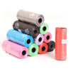 Disposable Dog Waste Bags with Bone-Shaped Dispenser and Leash Clip