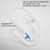 A clear tubing system for an aquarium CO2 diffuser equipped with a fine-tuning valve and an oxygen tube.