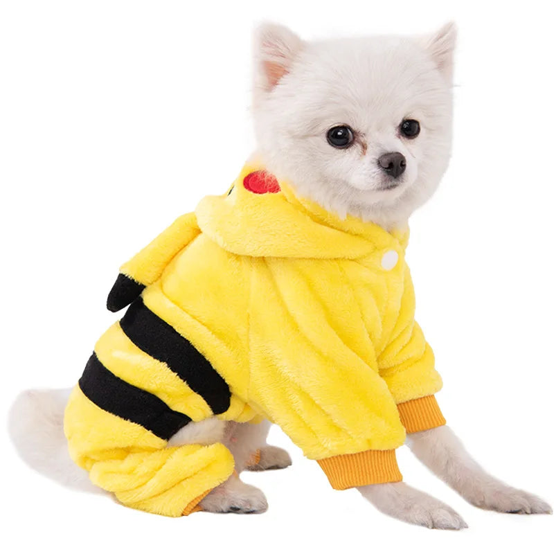 Mono con Capucha de Forro Polar para Mascota