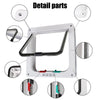 Pet Door with 4-Way Lock for Cats and Dogs - Secure, Weatherproof Flap