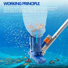 Pool Vacuum Cleaner with 4-Section Pole for Above Ground Pools & Spas
